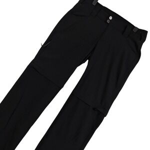 Columbia Pants Womens 6 Long Black Omni-Shield Convertible Cargo Hiking 29x32